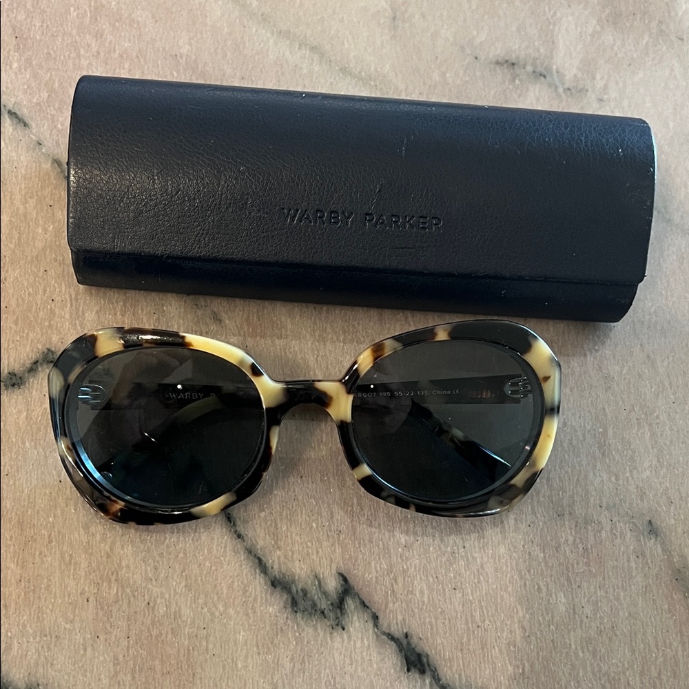 Warby Parker Margot Marzipan Tortoise Prescription Sunglasses